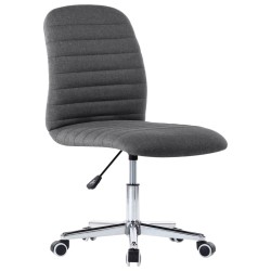 vidaXL Bürostuhl Drehbar Dunkelgrau Stoff