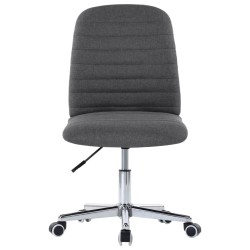 vidaXL Bürostuhl Drehbar Dunkelgrau Stoff