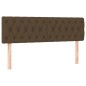 vidaXL Boxspringbett mit Matratze Dunkelbraun 140x200 cm Stoff vidaXL Boxspringbett mit Matratze Dunkelbraun 140x200 cm Stoff
