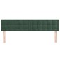 vidaXL Kopfteile 2 Stk. Dunkelgrün 90x5x78/88 cm Samt vidaXL Kopfteile 2 Stk. Dunkelgrün 90x5x78/88 cm Samt