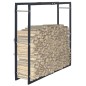 vidaXL Brennholzregal Schwarz 100×25×100 cm Stahl vidaXL Brennholzregal Schwarz 100×25×100 cm Stahl