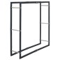 vidaXL Brennholzregal Schwarz 100×25×100 cm Stahl vidaXL Brennholzregal Schwarz 100×25×100 cm Stahl