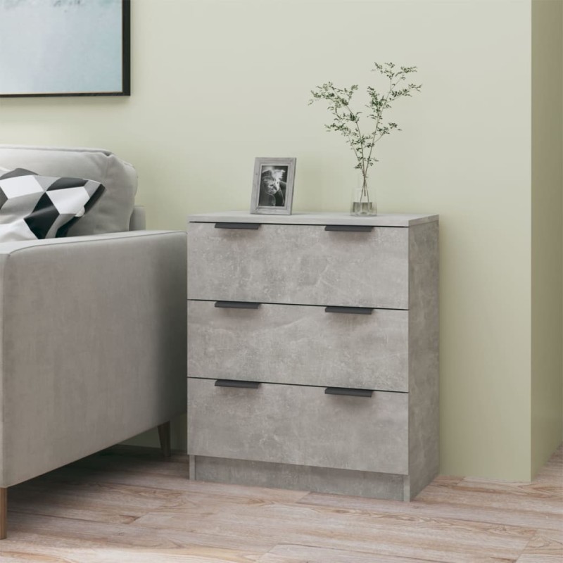 vidaXL Sideboard Betongrau 60x30x70 cm Holzwerkstoff vidaXL Sideboard Betongrau 60x30x70 cm Holzwerkstoff