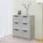 vidaXL Sideboard Betongrau 60x30x70 cm Holzwerkstoff vidaXL Sideboard Betongrau 60x30x70 cm Holzwerkstoff