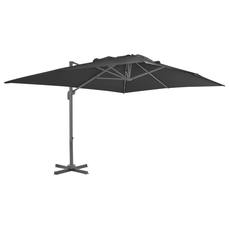 vidaXL Ampelschirm mit Aluminium-Mast 400x300 cm Anthrazit vidaXL Ampelschirm mit Aluminium-Mast 400x300 cm Anthrazit