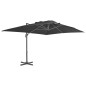 vidaXL Ampelschirm mit Aluminium-Mast 400x300 cm Anthrazit vidaXL Ampelschirm mit Aluminium-Mast 400x300 cm Anthrazit