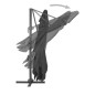 vidaXL Ampelschirm mit Aluminium-Mast 400x300 cm Anthrazit vidaXL Ampelschirm mit Aluminium-Mast 400x300 cm Anthrazit