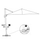 vidaXL Ampelschirm mit Aluminium-Mast 400x300 cm Anthrazit vidaXL Ampelschirm mit Aluminium-Mast 400x300 cm Anthrazit