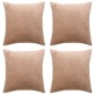 vidaXL Kissenbezüge 4 Stk. Stoff 40x40 cm Beige vidaXL Kissenbezüge 4 Stk. Stoff 40x40 cm Beige