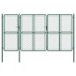 vidaXL Gartentor Stahl 200x395 cm Grün vidaXL Gartentor Stahl 200x395 cm Grün
