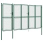 vidaXL Gartentor Stahl 200x395 cm Grün vidaXL Gartentor Stahl 200x395 cm Grün