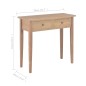 vidaXL Frisiertisch Konsolentisch Braun 79 x 30 x 74 cm Holz vidaXL Frisiertisch Konsolentisch Braun 79 x 30 x 74 cm Holz