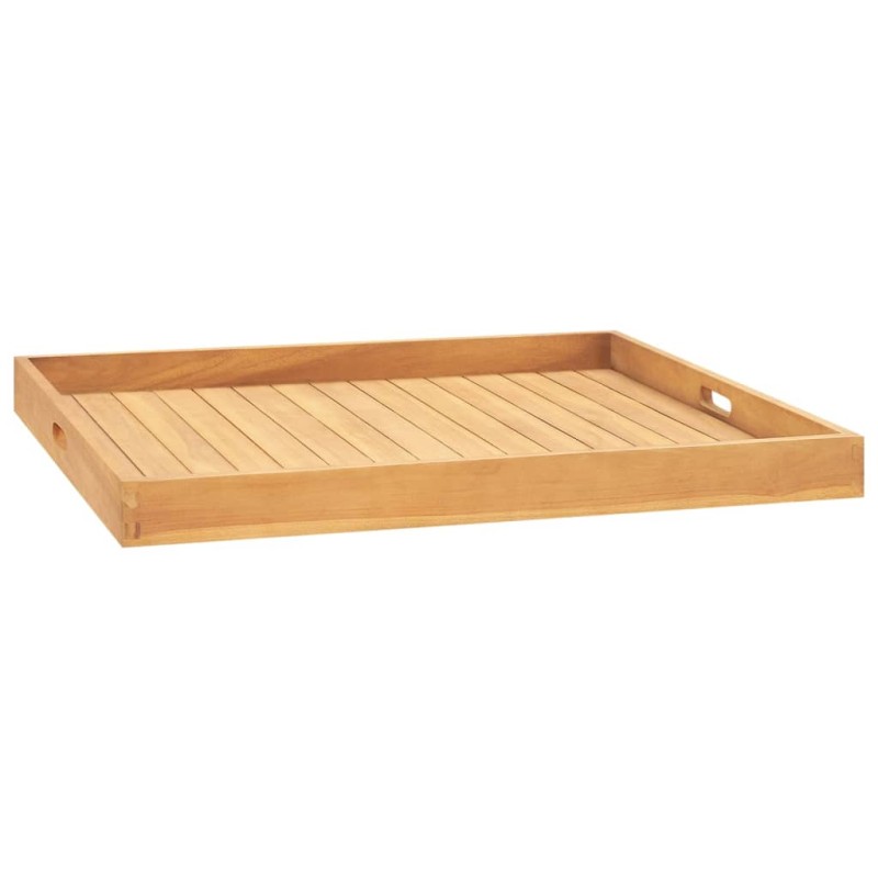 vidaXL Serviertablett 80x80 cm Massivholz Teak vidaXL Serviertablett 80x80 cm Massivholz Teak