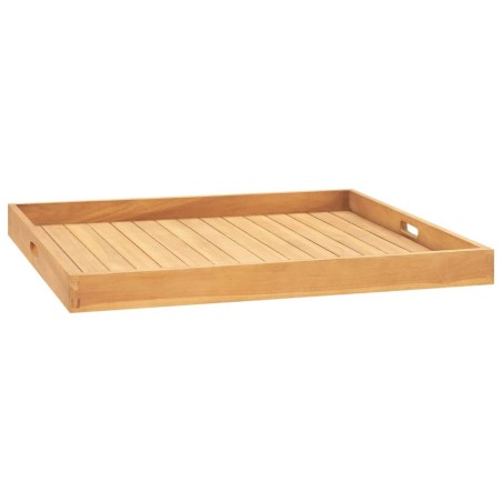 vidaXL Serviertablett 80x80 cm Massivholz Teak