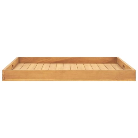 vidaXL Serviertablett 80x80 cm Massivholz Teak