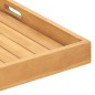 vidaXL Serviertablett 80x80 cm Massivholz Teak vidaXL Serviertablett 80x80 cm Massivholz Teak