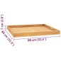 vidaXL Serviertablett 80x80 cm Massivholz Teak vidaXL Serviertablett 80x80 cm Massivholz Teak