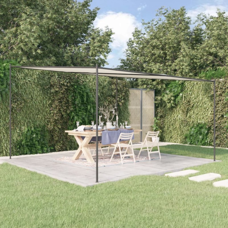 vidaXL Pavillon Weiß 4x4 m 180 g/m² Stoff und Stahl vidaXL Pavillon Weiß 4x4 m 180 g/m² Stoff und Stahl
