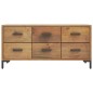 vidaXL Bank mit Stauraum Braun 110x30x45 cm Massivholz Kiefer vidaXL Bank mit Stauraum Braun 110x30x45 cm Massivholz Kiefer