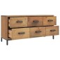 vidaXL Bank mit Stauraum Braun 110x30x45 cm Massivholz Kiefer vidaXL Bank mit Stauraum Braun 110x30x45 cm Massivholz Kiefer