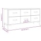 vidaXL Bank mit Stauraum Braun 110x30x45 cm Massivholz Kiefer vidaXL Bank mit Stauraum Braun 110x30x45 cm Massivholz Kiefer