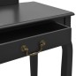 vidaXL Schminktisch mit Hocker Schwarz 65x36x128 cm Paulownia-Holz MDF vidaXL Schminktisch mit Hocker Schwarz 65x36x128 cm Paulownia-Holz MDF