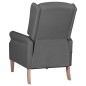 vidaXL Massagesessel Verstellbar Hellgrau Stoff vidaXL Massagesessel Verstellbar Hellgrau Stoff