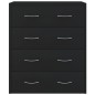 vidaXL Kommode mit 4 Schubladen 60×30,5×71 cm Schwarz vidaXL Kommode mit 4 Schubladen 60×30,5×71 cm Schwarz