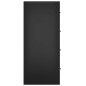 vidaXL Kommode mit 4 Schubladen 60×30,5×71 cm Schwarz vidaXL Kommode mit 4 Schubladen 60×30,5×71 cm Schwarz