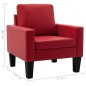 vidaXL Sessel Rot Kunstleder vidaXL Sessel Rot Kunstleder