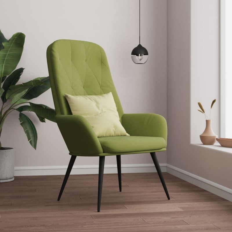 vidaXL Relaxsessel Hellgrün Samt vidaXL Relaxsessel Hellgrün Samt