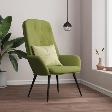 vidaXL Relaxsessel Hellgrün Samt