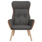 vidaXL Relaxsessel Dunkelgrau Stoff und PVC vidaXL Relaxsessel Dunkelgrau Stoff und PVC