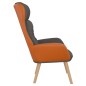 vidaXL Relaxsessel Dunkelgrau Stoff und PVC vidaXL Relaxsessel Dunkelgrau Stoff und PVC