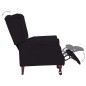 vidaXL Ruhesessel Schwarz Stoff vidaXL Ruhesessel Schwarz Stoff