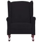 vidaXL Ruhesessel Schwarz Stoff vidaXL Ruhesessel Schwarz Stoff
