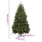 vidaXL Künstlicher Weihnachtsbaum Klappbar mit Ständer Grün 210 cm vidaXL Künstlicher Weihnachtsbaum Klappbar mit Ständer Grün 210 cm
