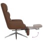 vidaXL Relaxsessel mit Fußstütze Braun Echtleder & Kunstleder vidaXL Relaxsessel mit Fußstütze Braun Echtleder & Kunstleder