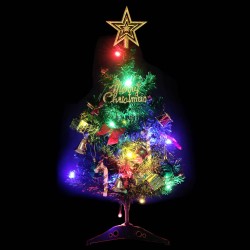 vidaXL Künstlicher Mini-Weihnachtsbaum mit Beleuchtung 30 LEDs 60 cm