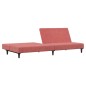 vidaXL Schlafsofa 2-Sitzer Rosa Samt vidaXL Schlafsofa 2-Sitzer Rosa Samt