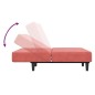 vidaXL Schlafsofa 2-Sitzer Rosa Samt vidaXL Schlafsofa 2-Sitzer Rosa Samt