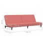 vidaXL Schlafsofa 2-Sitzer Rosa Samt vidaXL Schlafsofa 2-Sitzer Rosa Samt