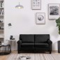 vidaXL 2-Sitzer-Sofa Schwarz Stoff vidaXL 2-Sitzer-Sofa Schwarz Stoff
