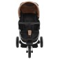 vidaXL 3-Rad-Kinderwagen Taupe und Schwarz vidaXL 3-Rad-Kinderwagen Taupe und Schwarz