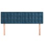 vidaXL Kopfteile 2 Stk. Dunkelblau 72x5x78/88 cm Samt