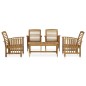 5-tlg. Garten-Lounge-Set Massivholz Akazie 5-tlg. Garten-Lounge-Set Massivholz Akazie