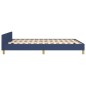 vidaXL Bettgestell mit Kopfteil Blau 140x190 cm Stoff vidaXL Bettgestell mit Kopfteil Blau 140x190 cm Stoff