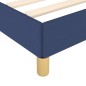 vidaXL Bettgestell mit Kopfteil Blau 140x190 cm Stoff vidaXL Bettgestell mit Kopfteil Blau 140x190 cm Stoff