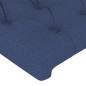vidaXL Bettgestell mit Kopfteil Blau 140x190 cm Stoff vidaXL Bettgestell mit Kopfteil Blau 140x190 cm Stoff