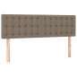 vidaXL Boxspringbett mit Matratze Taupe 140x190 cm Stoff vidaXL Boxspringbett mit Matratze Taupe 140x190 cm Stoff